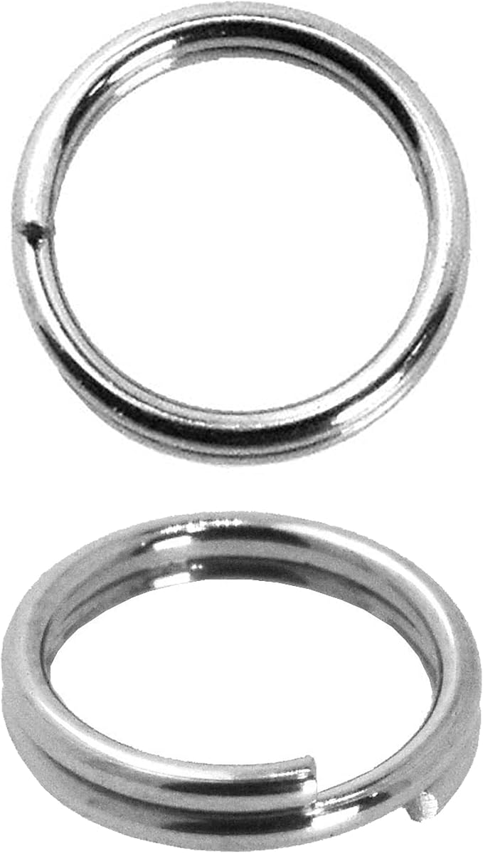 Mandala Crafts Assorted Stainless Steel Double Jump Rings for Jewelry Making - 600 Pcs Small Split Key Rings Set for Crafts, DIY Keychains, and Accessories