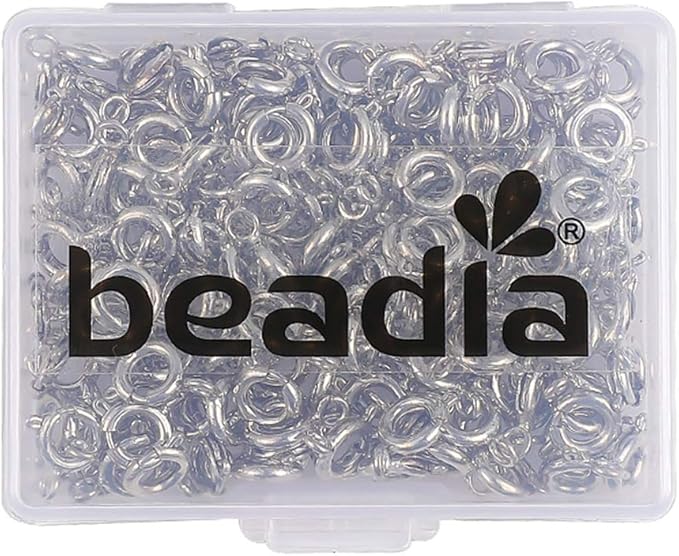 Copper Spring Clasps 6mm Platinum Plated Claw Clasps for DIY Jewelry Making 150pcs