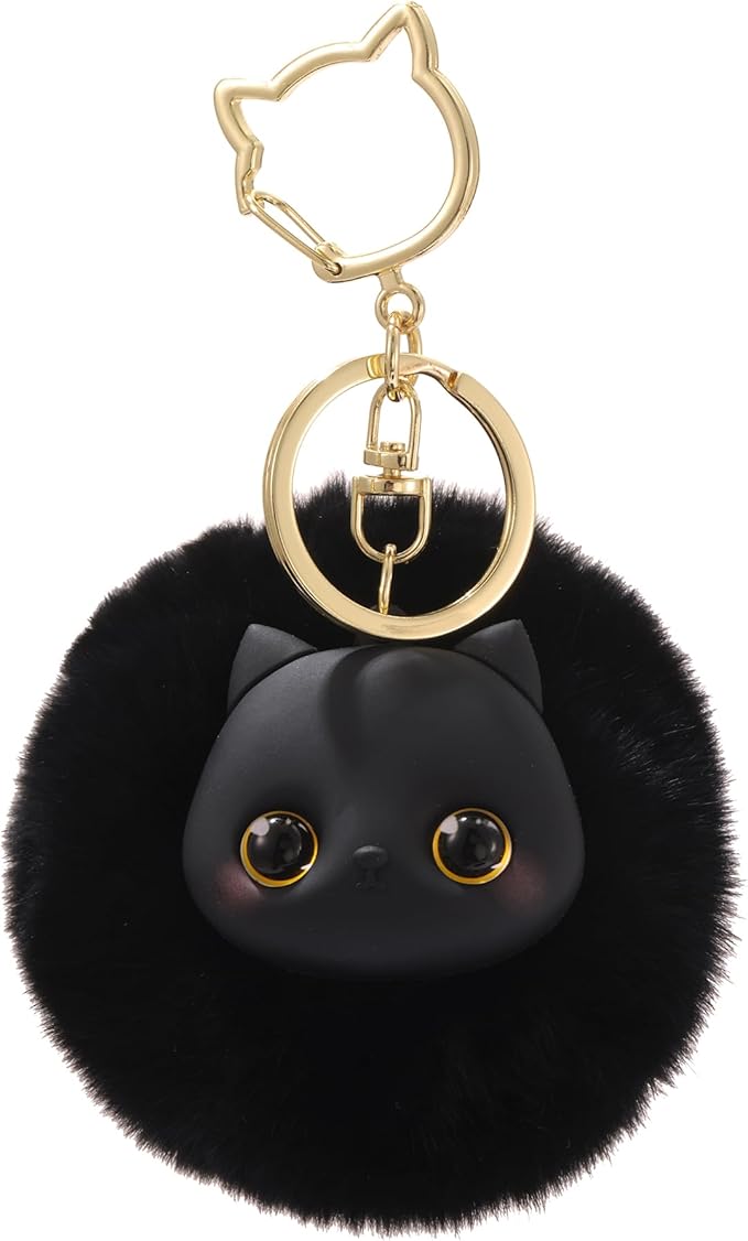 Cat Keychain bag charms for handbags Cute Keychains for Women Kawaii Cat Backpacks Accessories cat plush keychain