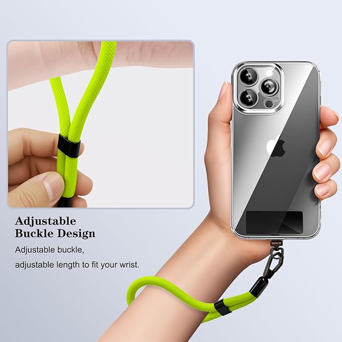 Phone Lanyard, 2 Pack Adjustable Cell Phone Lanyard Hand Phone Wrist Strap with Tether Tabs for Smartphones