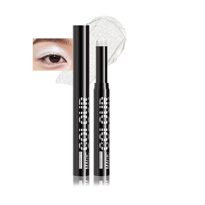 Cream Eyeshadow Crayon, Shimmer Glitter, Waterproof, Creamy Texture, Perfect for Travel & Daily Makeup, Multiple Shades Available(19#)
