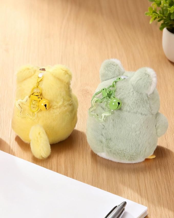 Penguin Plush Keychain Cute Stuff Cosplay Costume Change Clothing Donut Frog Unicorn Shiba Inu Bunny Tiger keyring