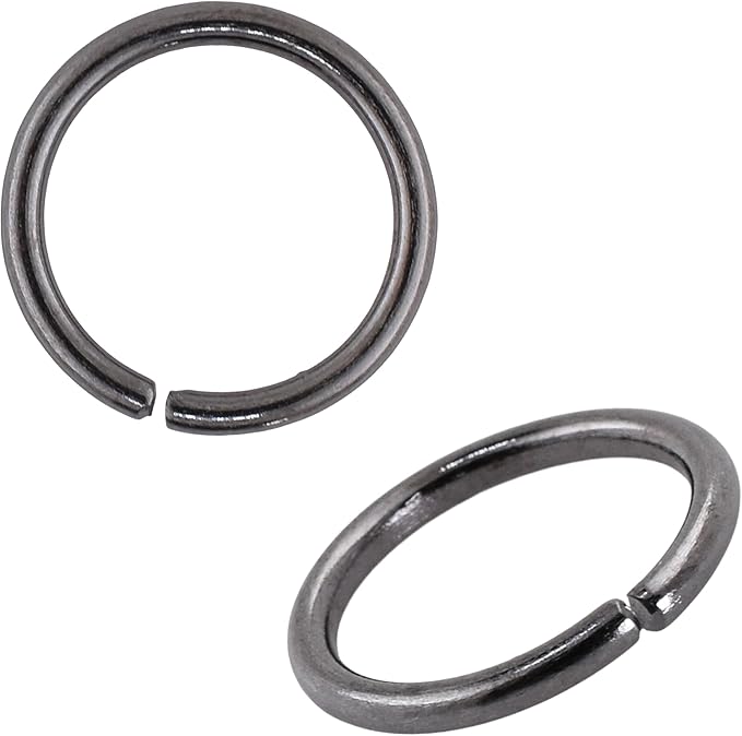 Mandala Crafts Assorted Gunmetal Jump Rings Jewelry Findings Metal O Rings for Jewelry Making Supplies - 5000 3mm Small Open Jump Rings Kit for Necklace Earring