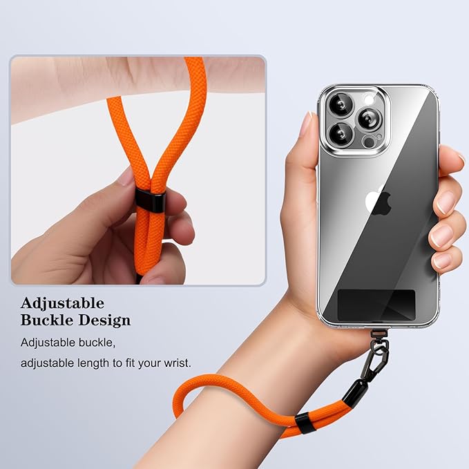 Phone Lanyard, 2 Pack Adjustable Cell Phone Lanyard Hand Phone Wrist Strap with Tether Tabs for Smartphones