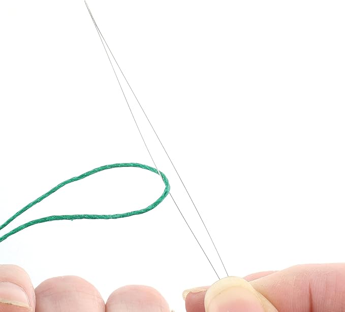 The Beadsmith Big Eye Beading Needles, 5 inches, 4 per Card, Sharp Points, Use for General Sewing, Weaving and Embroidery, Very Easy to Thread