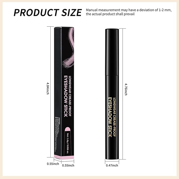 Erinde Waterproof Cream Eyeshadow Stick, Dark Green Shimmer Eye Shadow Sticks, Cream to Powder Eyeshadow Pencil Crayon, Buildable & Blendable Long-Lasting Eye Shadow Stick, Vegan & Cruelty-Free, 04