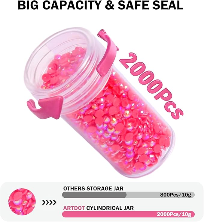 Diamond Art Painting Storage Bead Organizer, 1pack 60 Bottle,15 Grids Adjustable Partitions Containers Case (Beads not Included)
