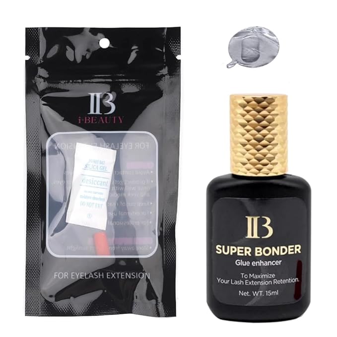 3PCS IB Beauty Eyelash Extension Glue Primer Premium With Gel Remover Clear Eyelashes Super Bonder Professinal Adhesive Hardener 3bottles/set Professional Salon Use by LAVA