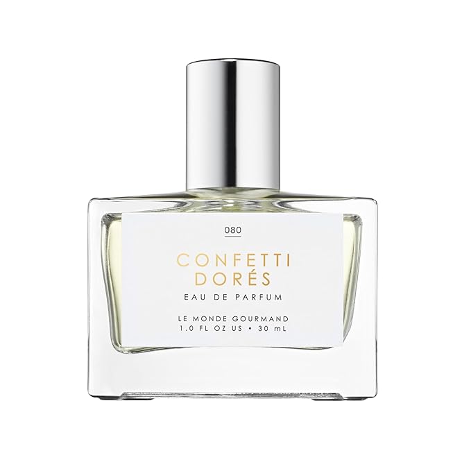 Le Monde Gourmand Confetti Dorés Spray Eau de Parfum with Birthday Cake, Vanilla, Rose Perfume Notes - 1 fl oz (30ml)