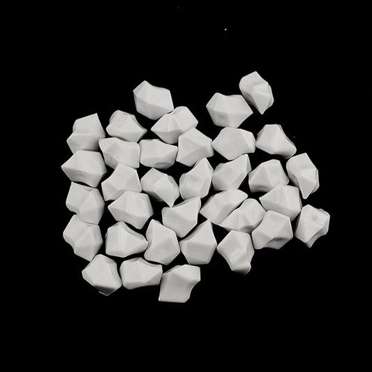 WGVI WGV Acrylic Ice Rock Crystals Treasure Gems for Table Scatters, Vase Fillers, Wedding, Banquet, Party, Event, Birthday Decor (Approx 150 pcs per Bag), 1 Box with 24 Bags, White