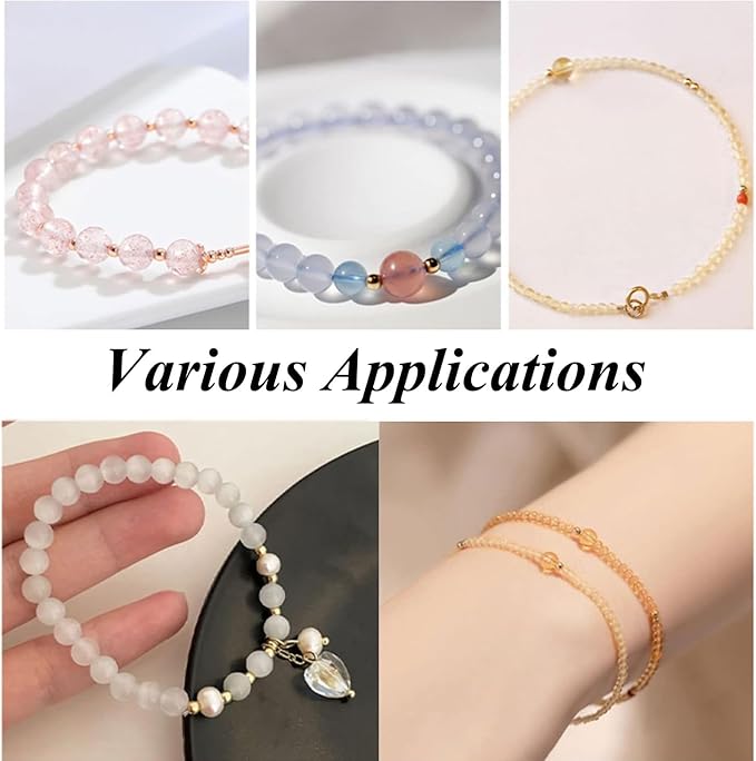 800 Pieces Crimp Bead Covers for Jewelry Making, 4mm Open Half Round Crimp Bead Knot Cover Small Beads for Jewelry Craft DIY（Gold and Sliver）