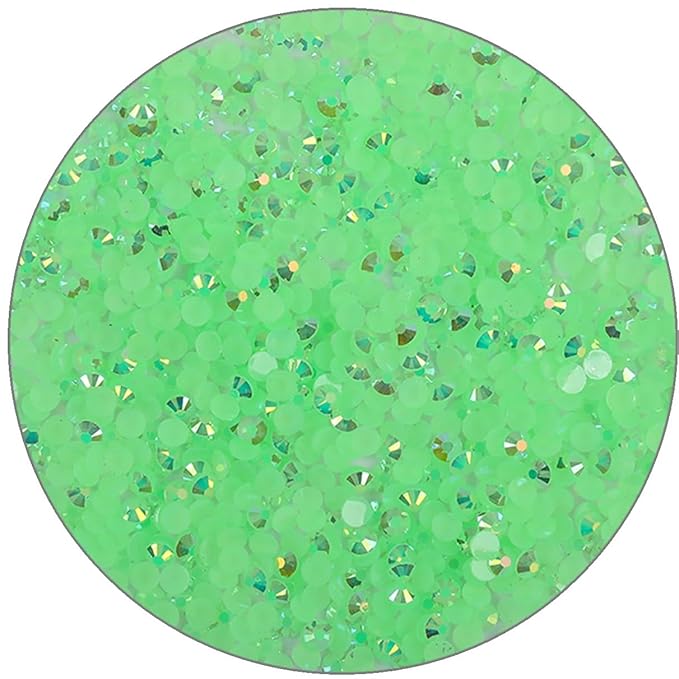 1000 Pieces SS20 5mm Flatback Rhinestones Clear Glasses Round Gems AB Crystals for Nail Art DIY Crafts Clothes Glitter Stones （Green）