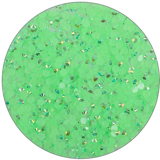 1000 Pieces SS20 5mm Flatback Rhinestones Clear Glasses Round Gems AB Crystals for Nail Art DIY Crafts Clothes Glitter Stones （Green）