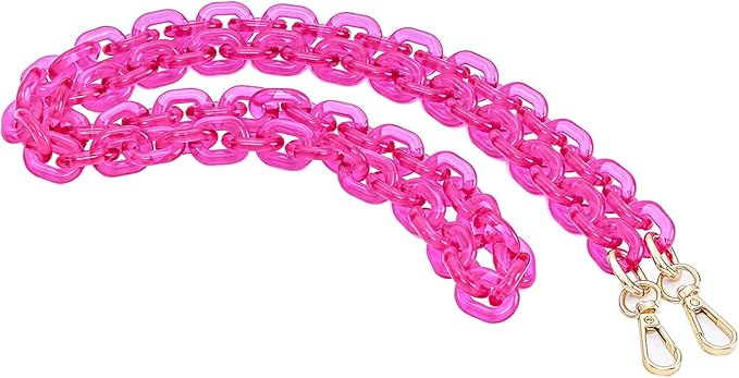 Cute Acrylic Purse Strap Bag Chain Handle Replacement Handbag Crossbody Shoulder Strap Accessory