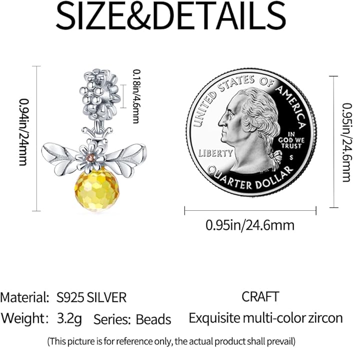 Pandach Animal Charm Bead fits Charms Bracelets for Woman-925 Sterling Silver Dangle Pendant Bead,Jewelry Beads Gifts for Women Bracelet&Necklace