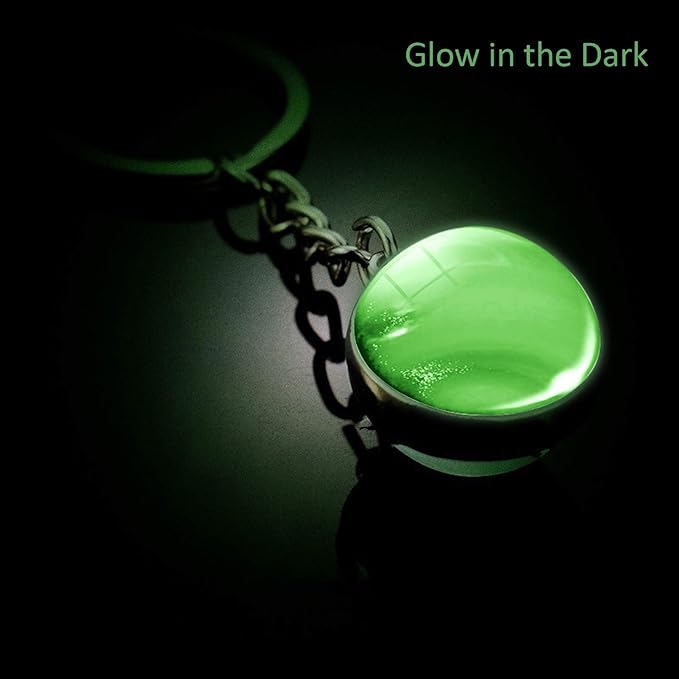 JWPavilion Solar System Planet keychain Accessories Pendant Glow In The Dark