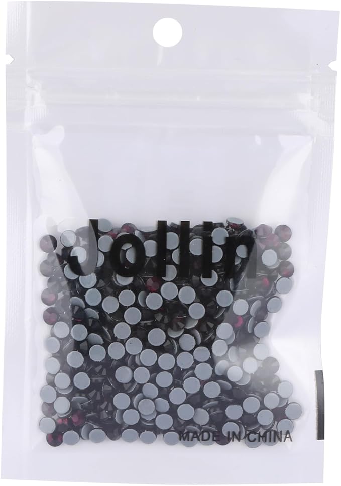 Jollin Hot Fix Crystal Flatback Rhinestones Glass Diamantes Gems 4.0mm(16ss 576pcs, Amethyst)