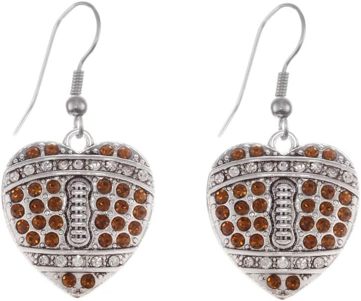 Inspired Silver - Silver Customized Charm French Hook Drop Earrings with Cubic Zirconia Jewelry