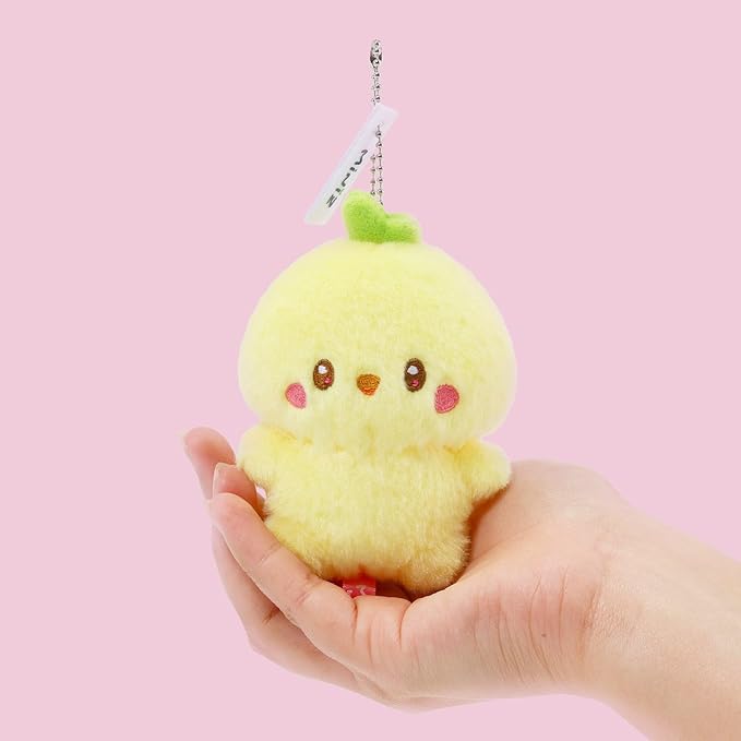 Anirollz Miniz Plush Charm Cute Stuffed Animal Keychain Kawaii Mini Bag Accessory Collectible Pocket Toy for Kids & Adults