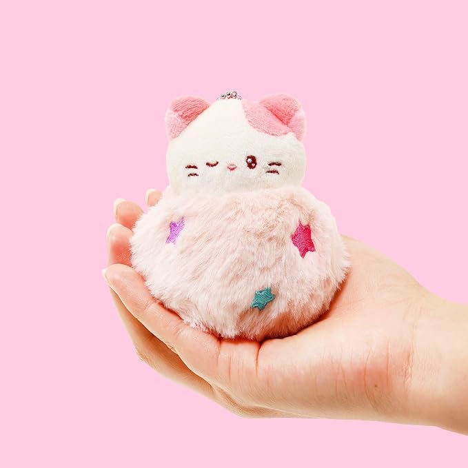 Anirollz Miniz Plush Charm Cute Stuffed Animal Keychain Kawaii Mini Bag Accessory Collectible Pocket Toy for Kids & Adults
