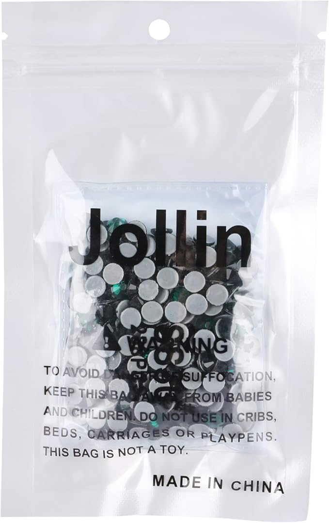 Hot Fix Crystal Flatback Rhinestones Glass Diamantes Gems 6.4mm(30ss 288pcs, Dark Green)