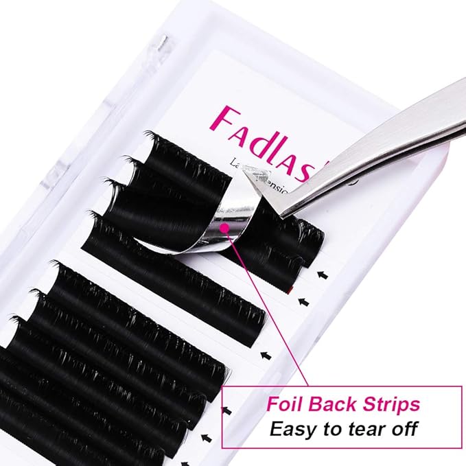 Eyelash Extensions Volume Lash Extensions .03 .05 .07 .10 Easy Fan Lashes 8 to 30mm Easy Fan Lash Extensions Lash Trays Rapid Blooming Self Fanning Eyelash Extensions (0.05-C, 15-20mm)