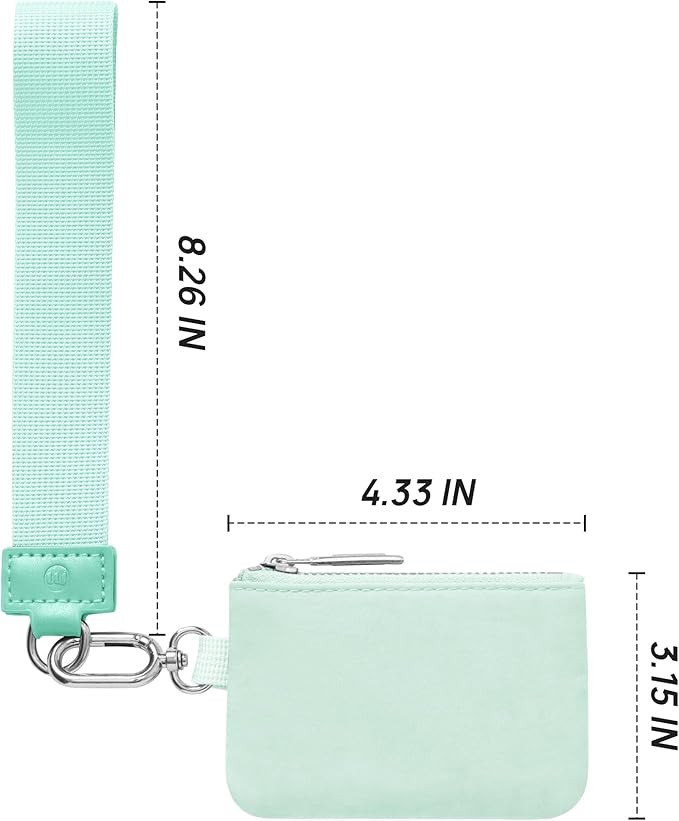 Mum's Memory Mini Zip Around Wristlet Wallet for Women Dual Pouch Wristlet Portable Wallet Coin Purse Mini Women Coin Pocket