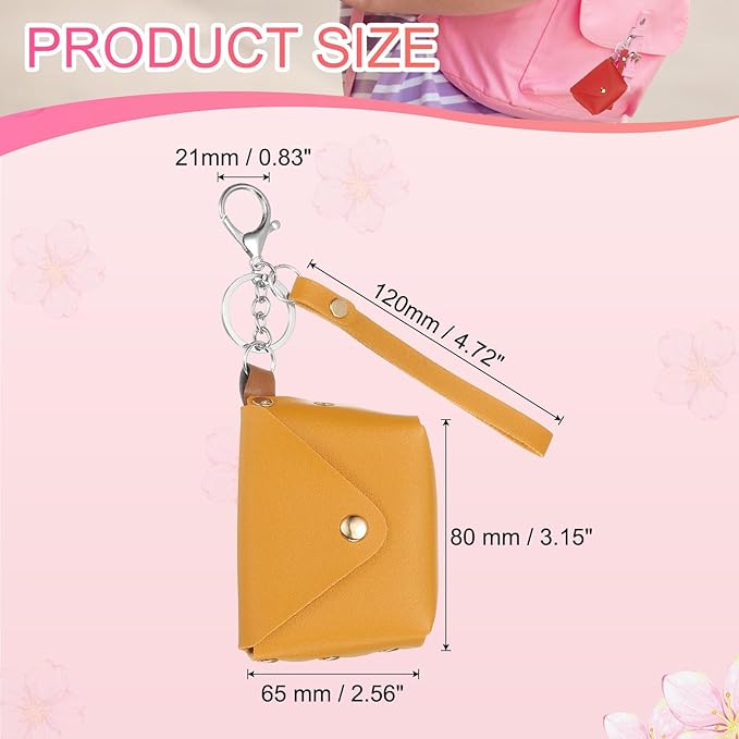PATIKIL Coin Purse Keychain, Mini Cute Tote Bag Key Chain Earphone Pouch Coin Bag Keyring Purse Charm