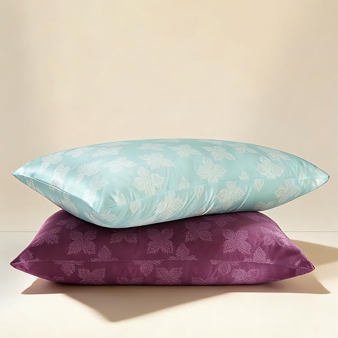 ZIMASILK 100% Pure Mulberry Silk Pillowcase for Hair and Skin Health, Soft and Smooth, Both Sides Premium Grade 6A Silk, 600 Thread Count, with Hidden Zipper, 1pc (King 20"x36", Mint Green)