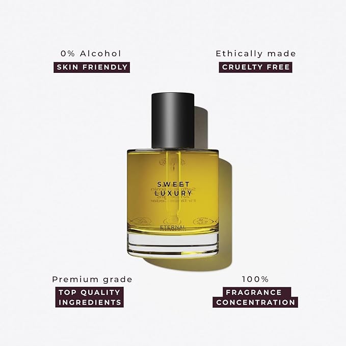 Eternal perfume oils Sweet Luxury perfumes for women Inspired by Baccarat Rouge 540 Long Lasting perfume 1.69 FL Oz Designer Perfume for Men with 1 FL Oz womens perfume (Pack of 2)