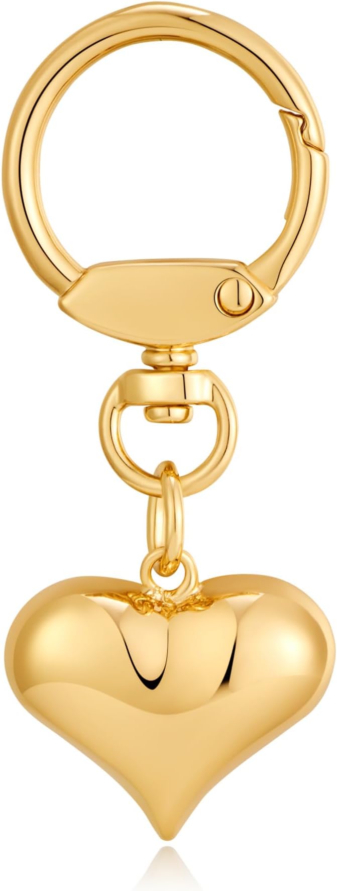 Heart KeyChain for Women Bagchain Gold Silver Fashion Keychains Accessories