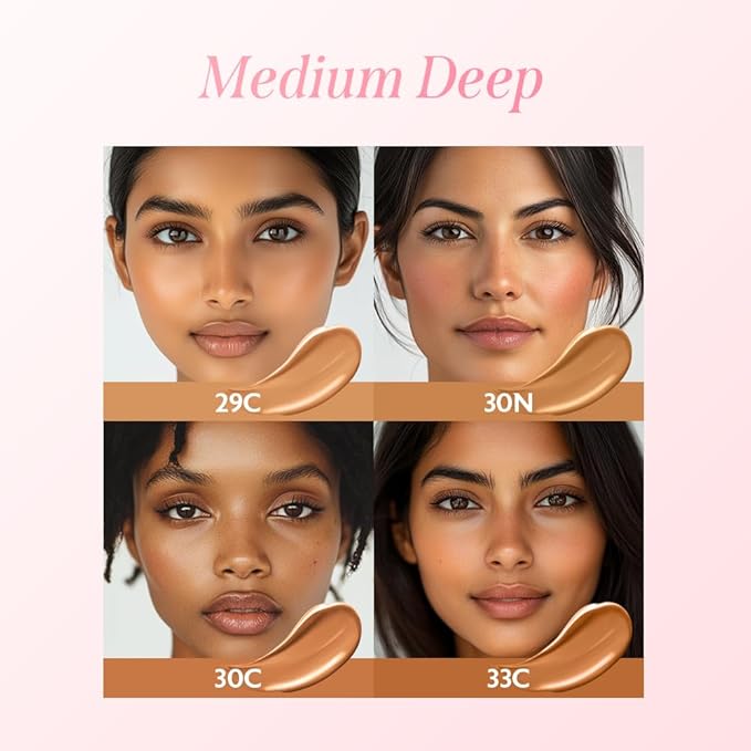 milktouch Cushion Foundation, 24H Flawless Skin, Radiant Shine, No Oxidation, Long-Lasting, Non-Creasing, 60% Hydrating Skincare Infused Korean, Stocking Stuffers, Christmas Gifts (29C Walnut)