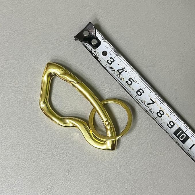 Cute Y2K Carabiner Keychain Clips Irregular Cool Multi-Use Large Heavy Duty Carabiner Hook Key Ring Outdoor Accessories Buckle