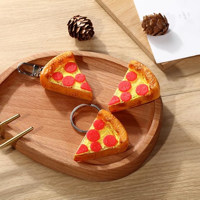 HSYHERE Men Women Creative Interesting Novelty Stylish Mini Simulated Food Orange Shrimp Keychain Key-ring Pendant