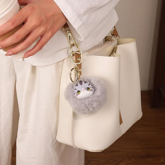 Cat Keychain bag charms for handbags Cute Keychains for Women Kawaii Cat Backpacks Accessories cat plush keychain