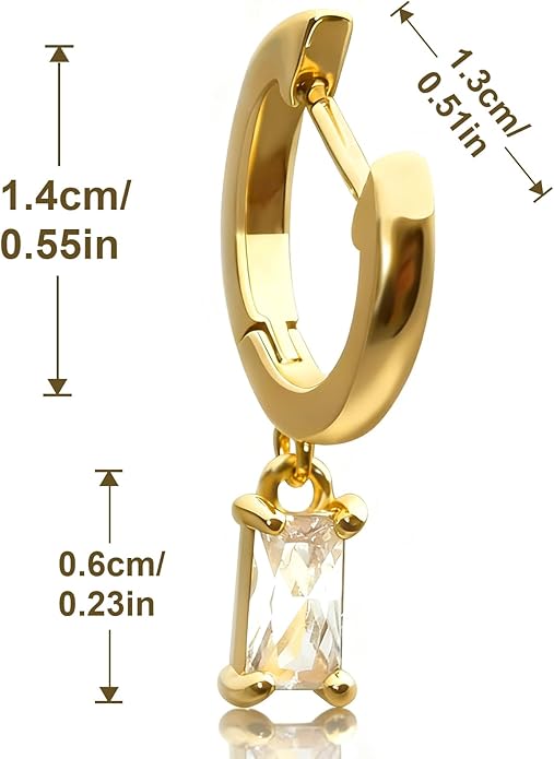 Gold Earrings for Women Trendy, Chunky Gold Huggie Stud Hoop Hypoallergenic Earrings, Jewelry Gifts for Best Friend