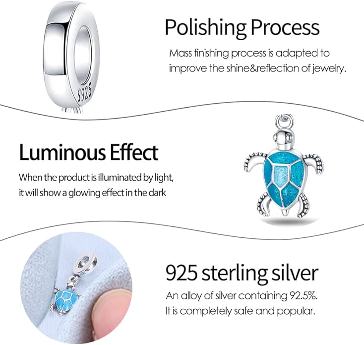 Pandach Animal Charm Bead fits Charms Bracelets for Woman-925 Sterling Silver Dangle Pendant Bead,Jewelry Beads Gifts for Women Bracelet&Necklace