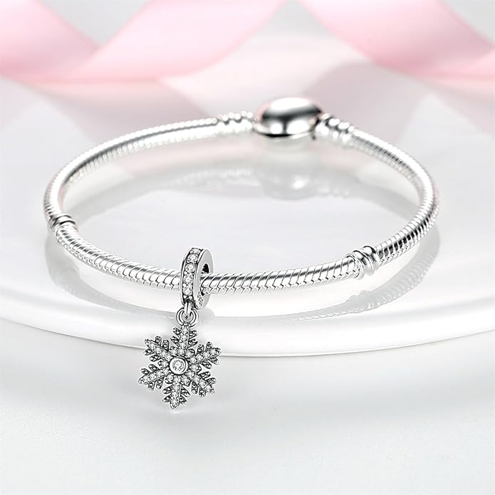 HONGRUI 925 Sterling Silver Charm for Bracelets Necklace Fashion Heart Bow Flower Family Butterfly Pendant Bead Charm for Women Festival jewelry gifts