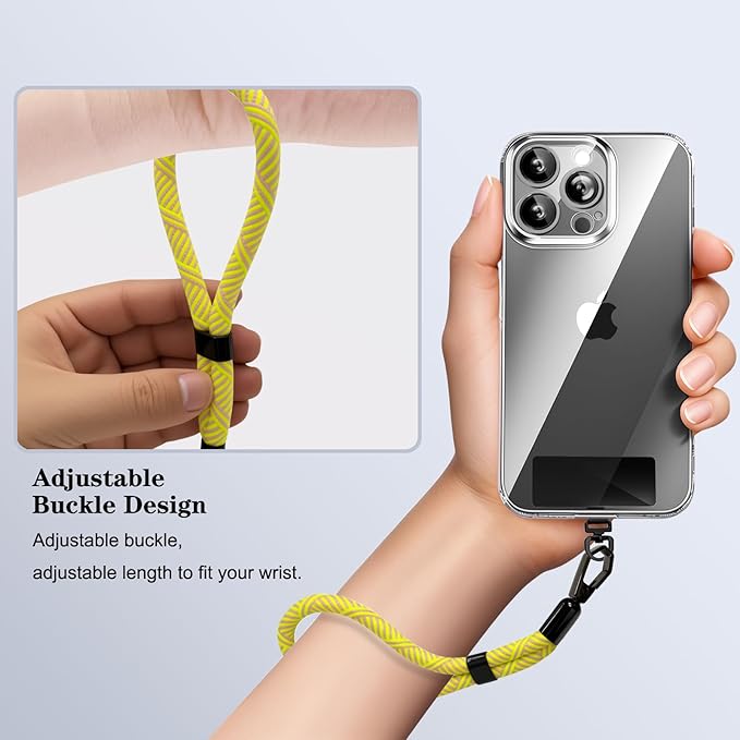 Phone Lanyard, 2 Pack Adjustable Cell Phone Lanyard Hand Phone Wrist Strap with Tether Tabs for Smartphones