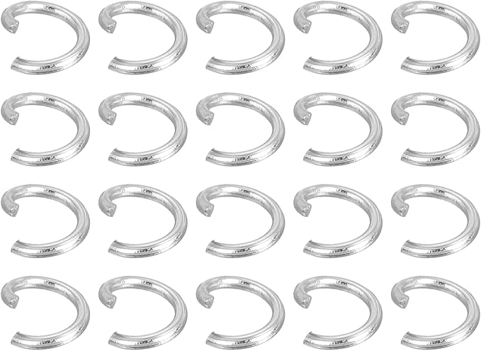 uxcell 200Pcs Open Jump Rings, 4.5mm 316 Stainless Steel O Rings, Split Rings Circle Clasp Connecting Rings for Jewelry Making Supplies Necklace Repair, Silver