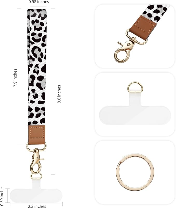 2 Pack Phone Wrist Strap Keychain，Cell Phone Lanyard，for Key Chains Car Keys ID Badges Wallet Camera Wrist Strap
