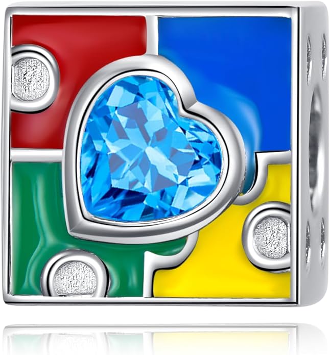 LONAGO 925 Sterling Silver Personalized Photo Charm Fit Compatible for Bracelet Necklace Customized Heart Round Shape Picture Bead
