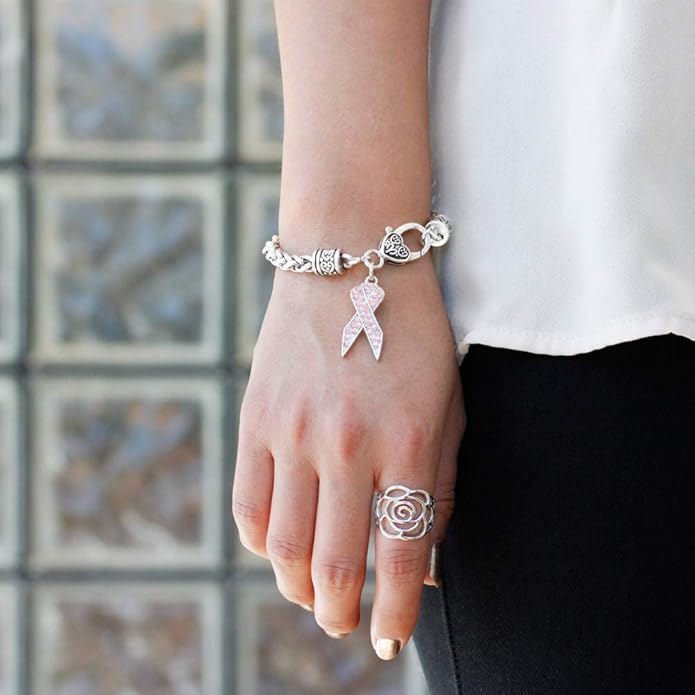Inspired Silver - Silver Customized Charm Bracelet with Cubic Zirconia Jewelry