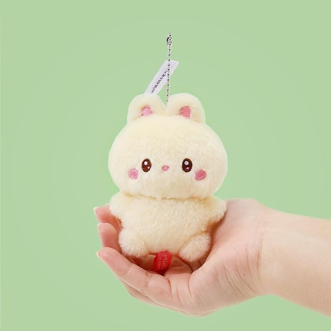 Anirollz Miniz Plush Charm Cute Stuffed Animal Keychain Kawaii Mini Bag Accessory Collectible Pocket Toy for Kids & Adults