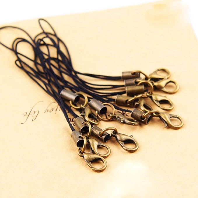 200Pcs Lobster Claw Clasps, 14x8mm Metal Alloy Lobster Clasps, Lobster Clasps for Jewelry Making,Keychains,Bracelet and for DIY Jewelry Necklace Clasps and Closures(Bronze)