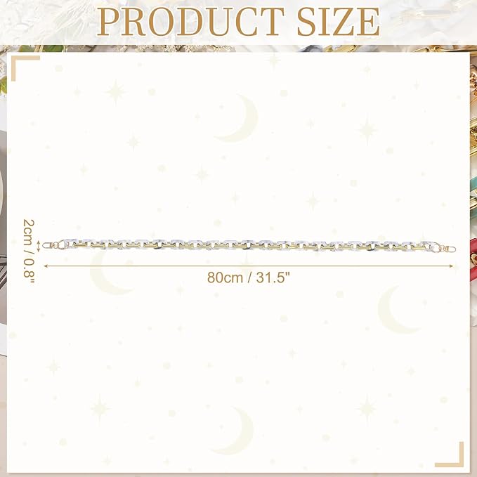 uxcell Purse Chain Strap, Strap Replacement for Handbag