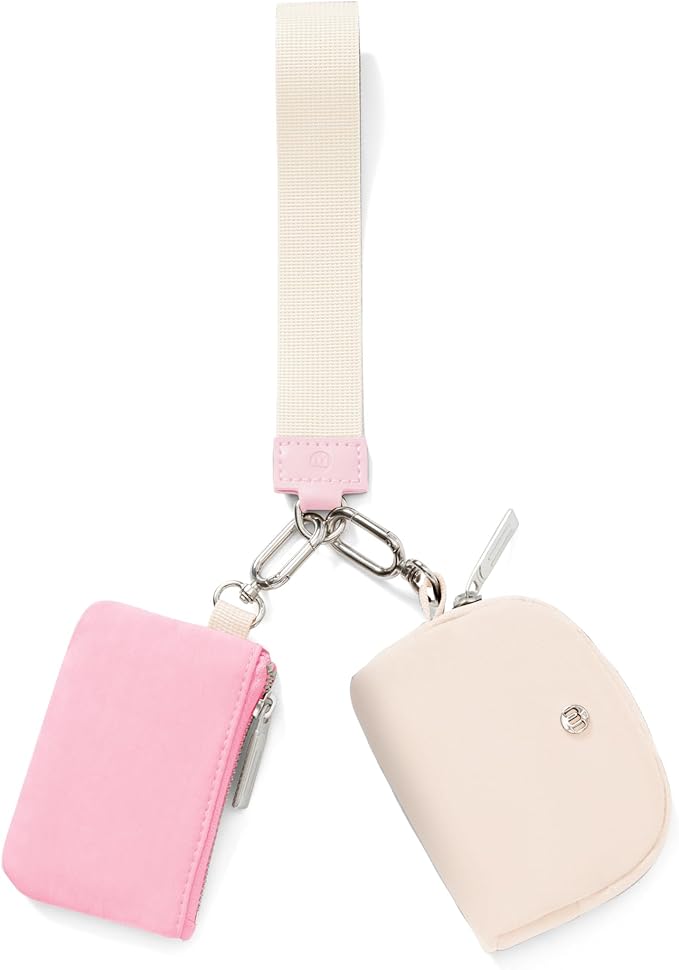 Mum's Memory Mini Zip Around Wristlet Wallet for Women Dual Pouch Wristlet Portable Wallet Coin Purse Mini Women Coin Pocket