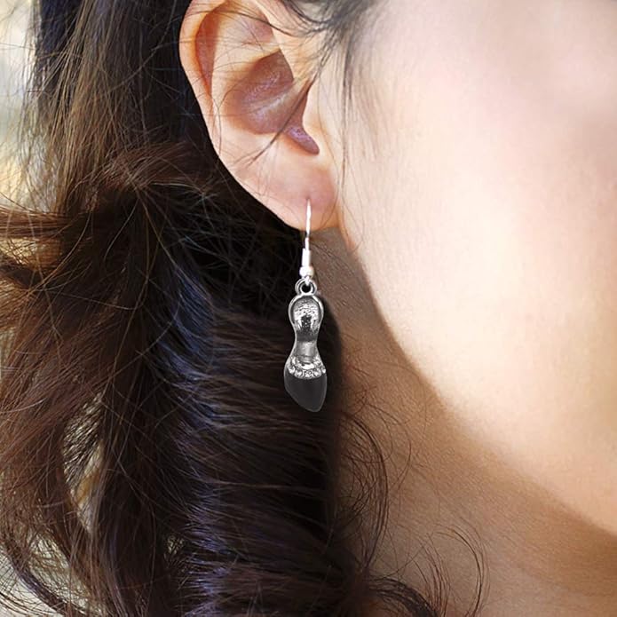 Inspired Silver - Silver Customized Charm French Hook Drop Earrings with Cubic Zirconia Jewelry