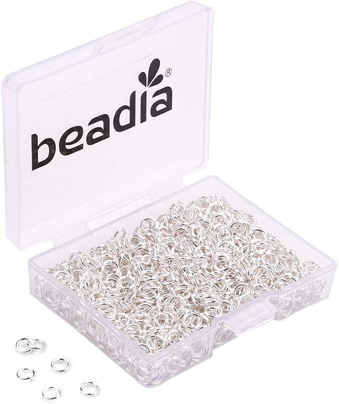 Open Jump Rings Sliver 0.6x4mm 1000pcs for DIY Jewelry Making Supplies