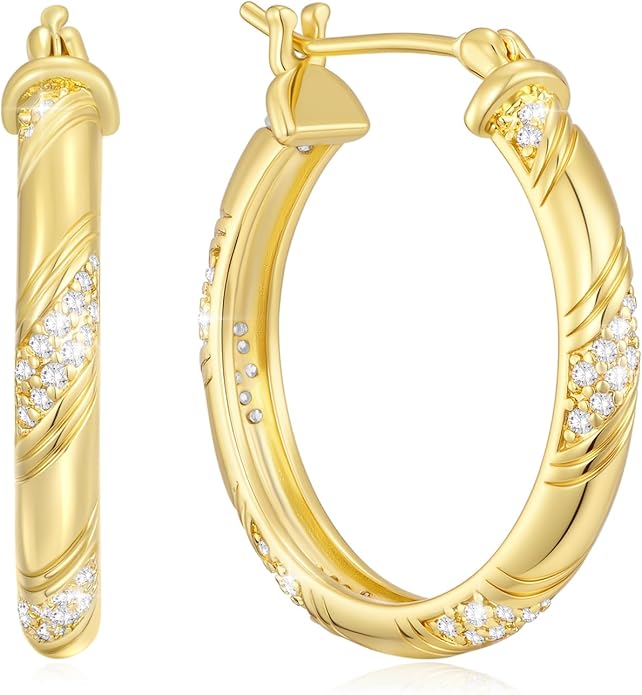14K Gold Hoop Earrings 14K Gold Earrings for Women 20/25/30/35 Gold Hoop Earrings Jewelry